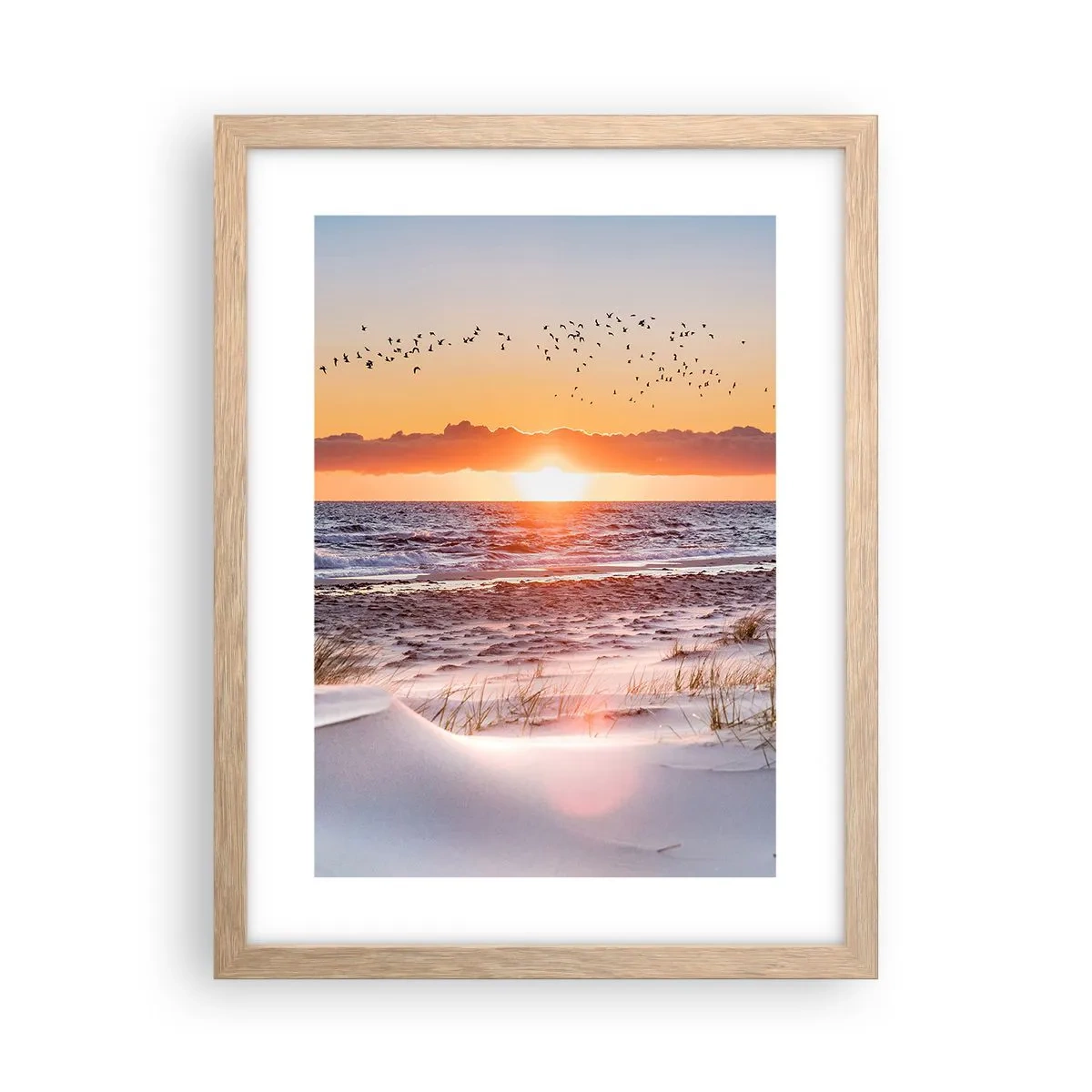 Plakat w ramie jasny dąb - Pejzaż horyzontalny - 30x40 cm