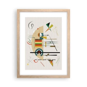 Plakat w ramie jasny dąb - I świat się śmieje - 30x40 cm