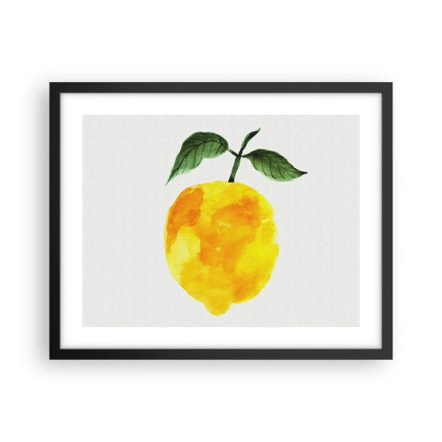 Plakat w czarnej ramie - Jak poznać smak słońca - 50x40 cm