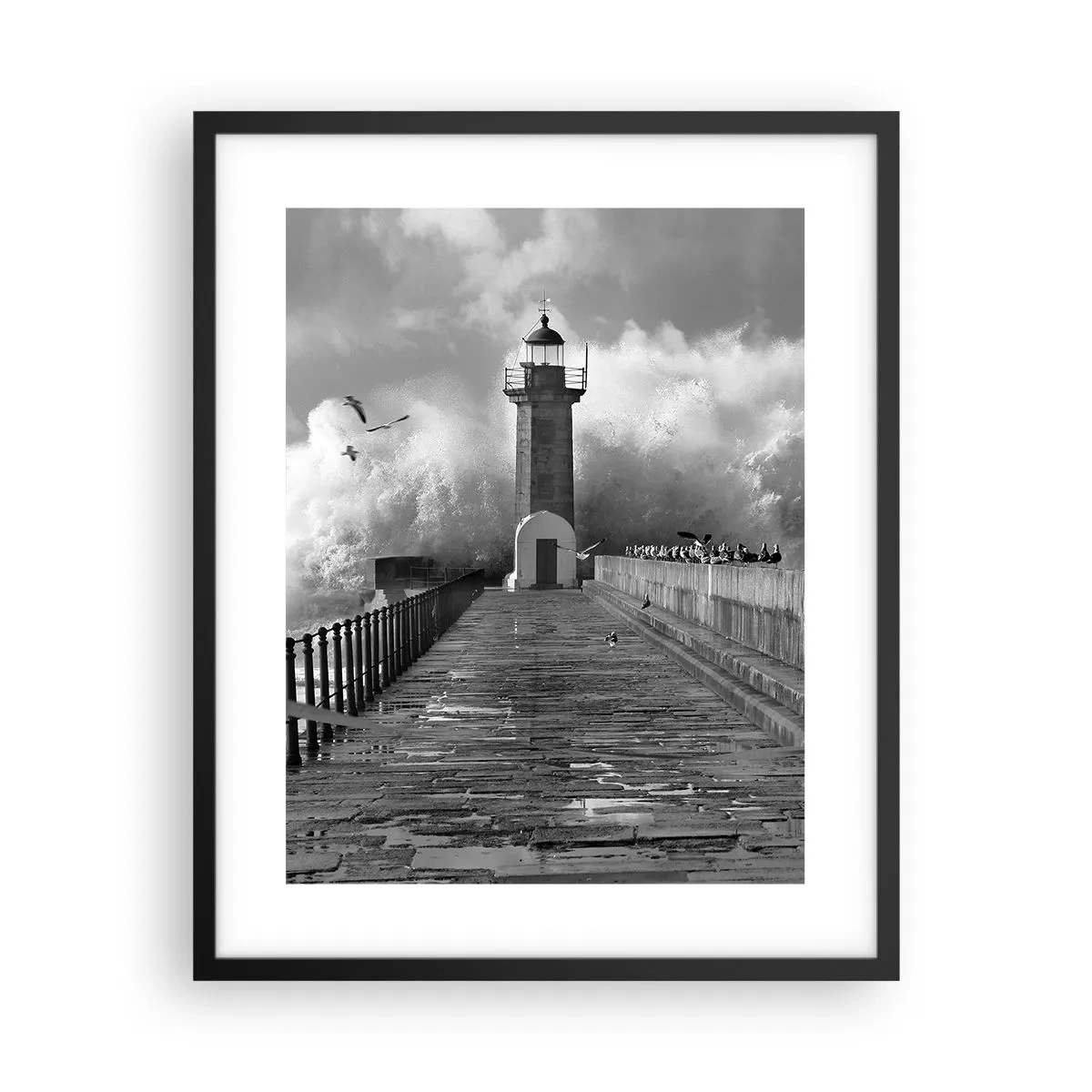 Plakat w czarnej ramie - Nieustraszona - 40x50 cm