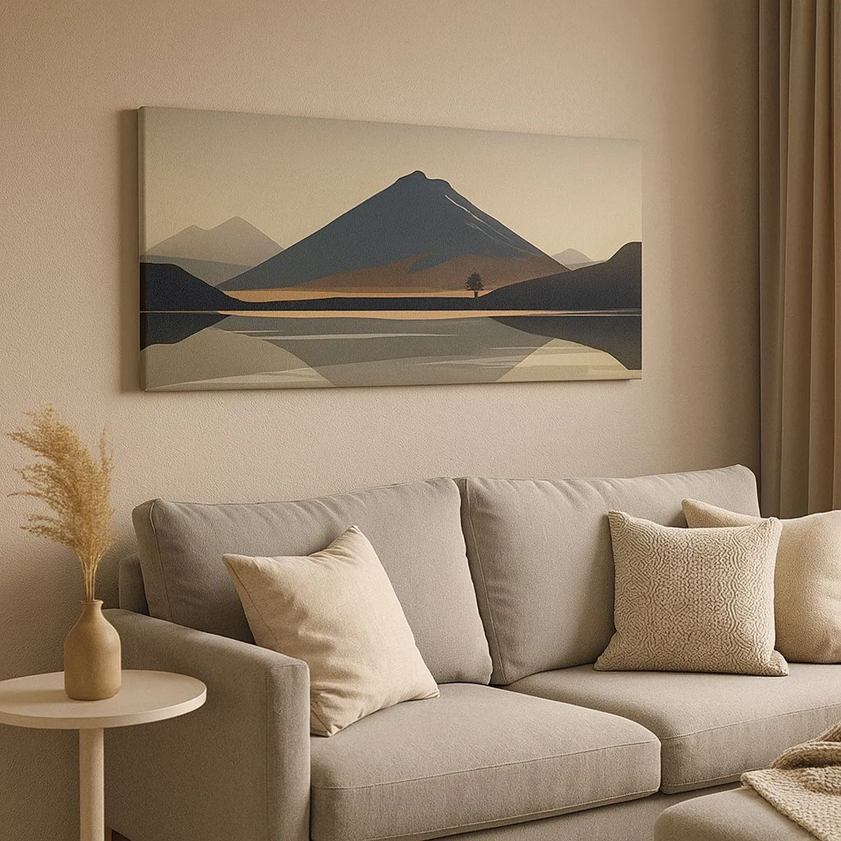 Obraz na płótnie - Lustrzane odbicie - 100x40 cm