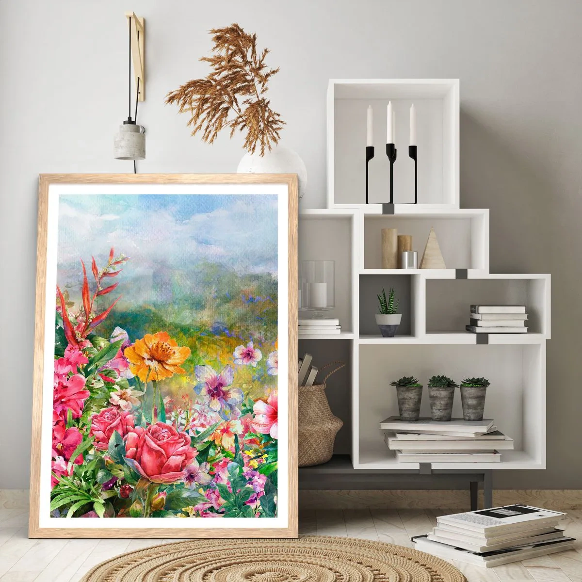Plakat w ramie jasny dąb - Ogród, który oszalał - 70x100 cm