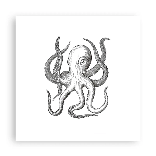 Plakat - Tańcząca z falami - 60x60 cm