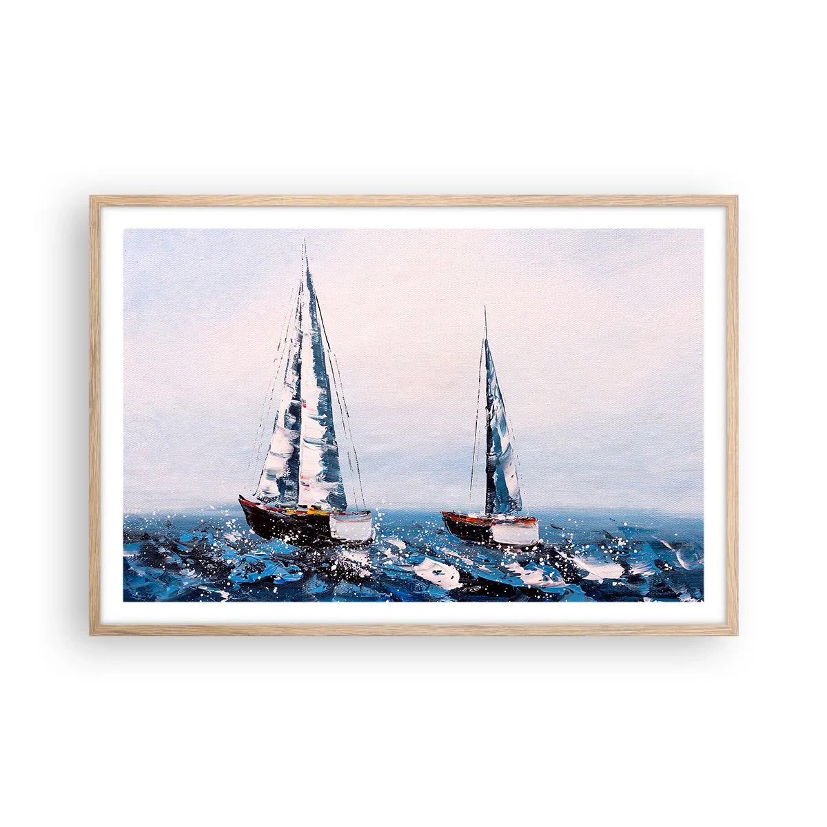 Plakat w ramie jasny dąb - Braterstwo wiatru - 91x61 cm