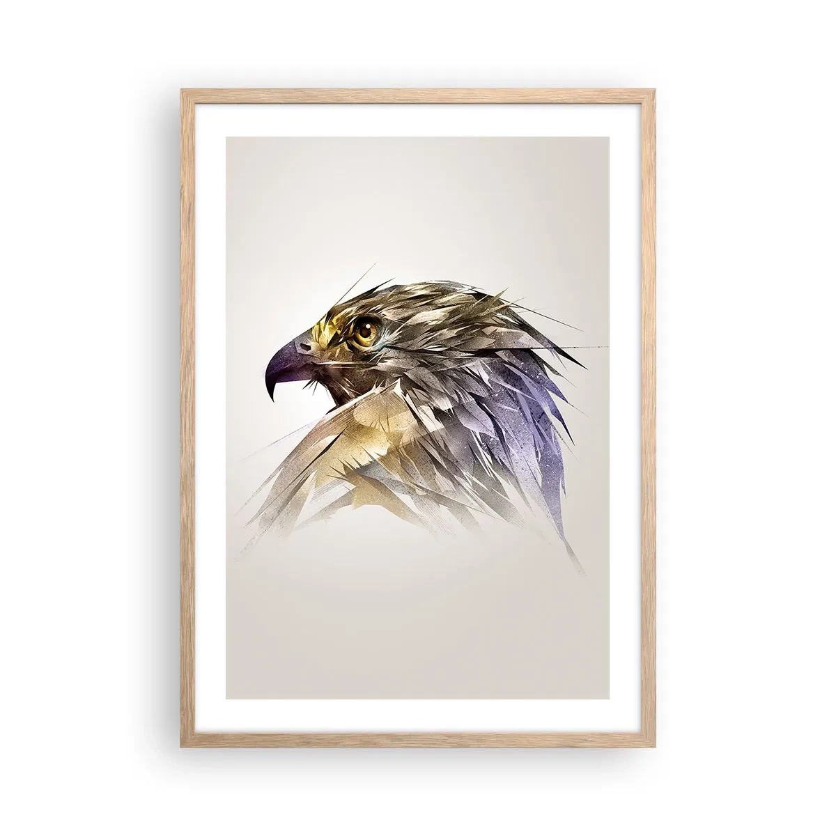 Plakat w ramie jasny dąb - Portret wojownika - 50x70 cm