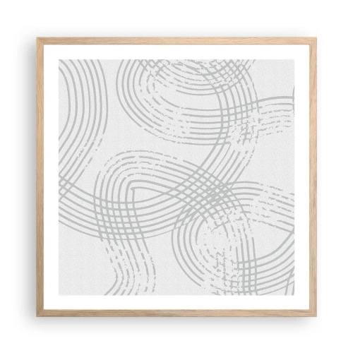 Plakat w ramie jasny dąb - Nie ma prostej drogi - 60x60 cm