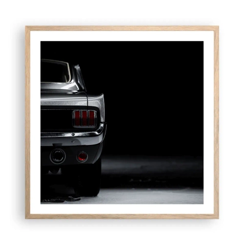 Plakat w ramie jasny dąb - Czar klasyki - 60x60 cm