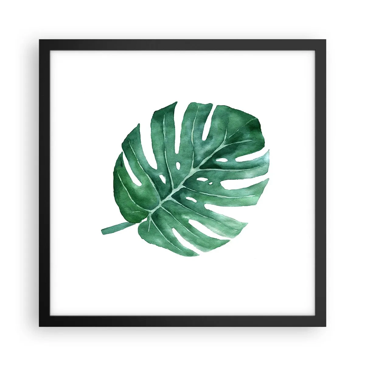 Plakat w czarnej ramie - Zielony koncept - 40x40 cm