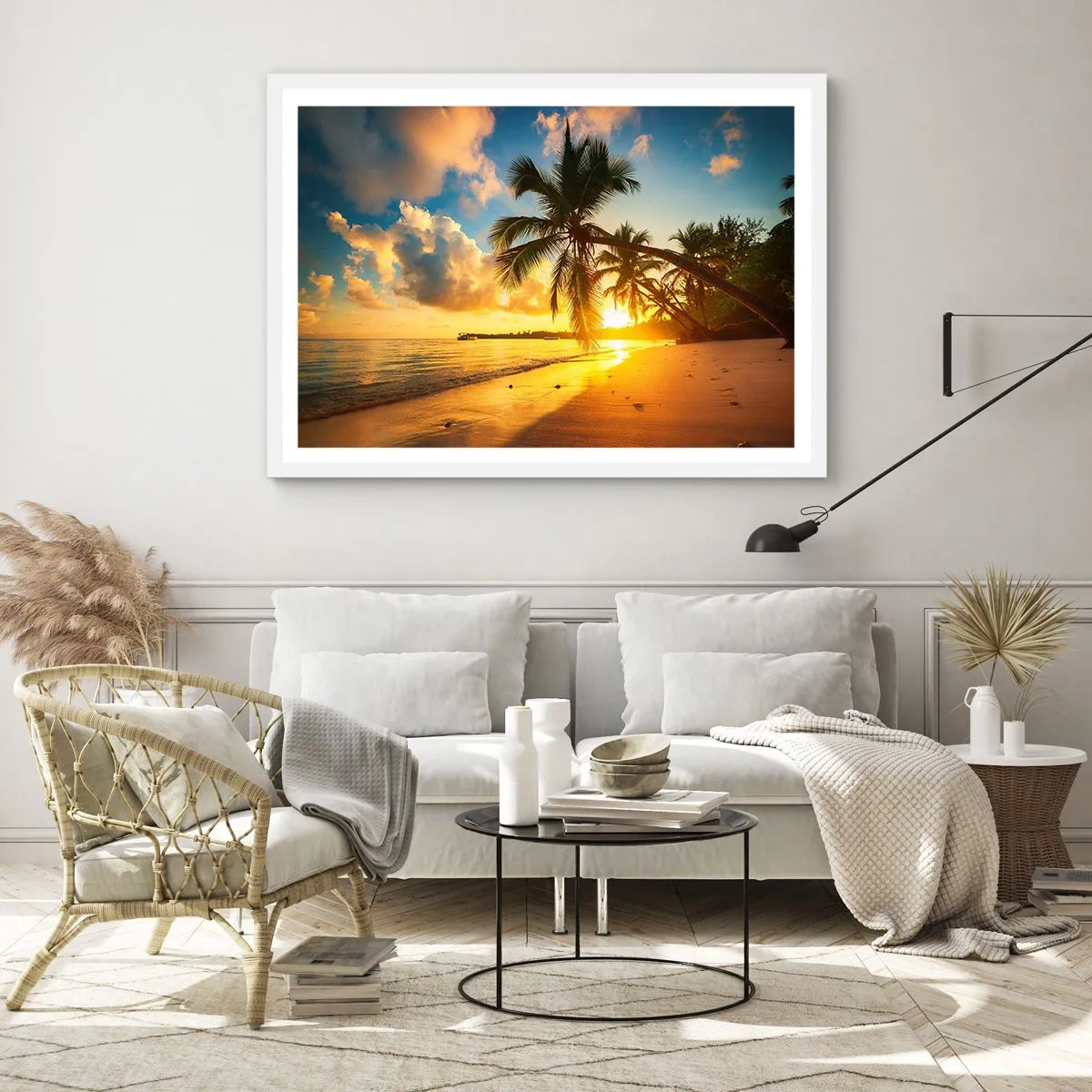 Plakat w białej ramie - Karaibskie marzenie - 40x30 cm