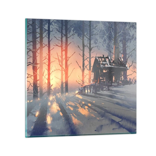 Obraz na szkle - Zagląda tu tylko słońce - 30x30 cm