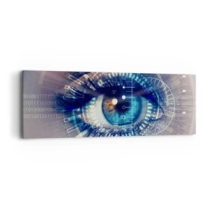 Obraz na płótnie - Myślisz, że mnie znasz - 90x30 cm