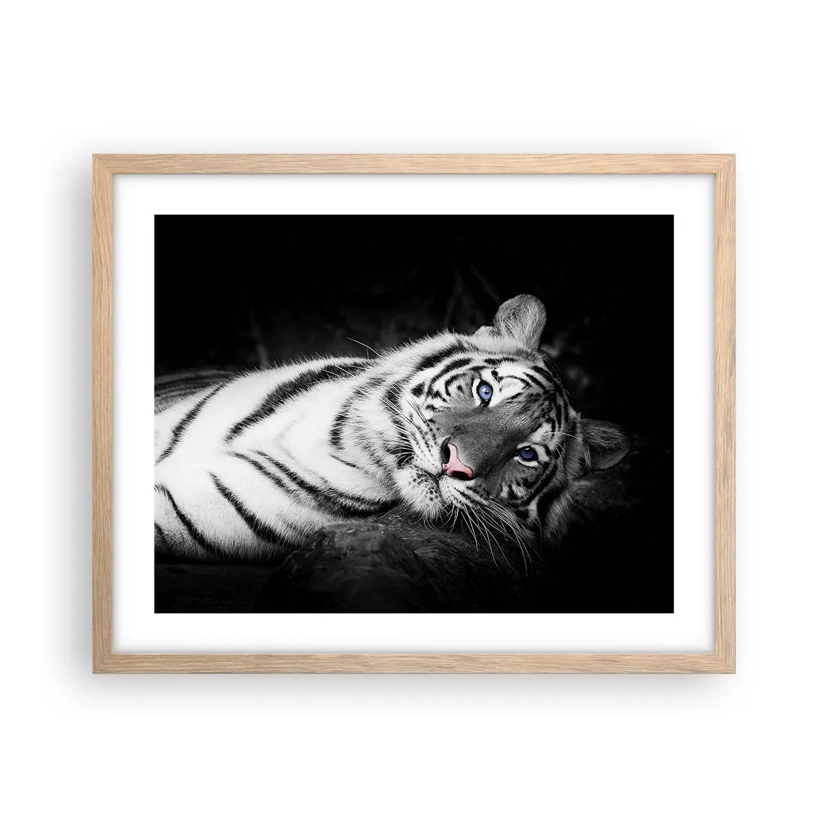 Plakat w ramie jasny dąb - Dzikość i spokój - 50x40 cm