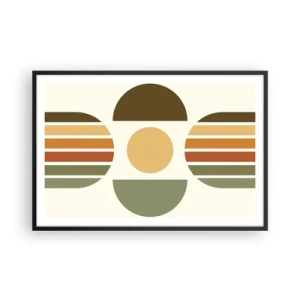 Plakat w czarnej ramie - W kolorach ziemi - 91x61 cm