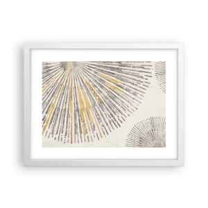 Plakat w białej ramie - Uroda promienia - 40x30 cm