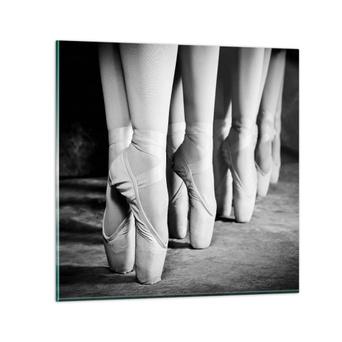 Obraz na szkle - Razem, lekko - 30x30 cm