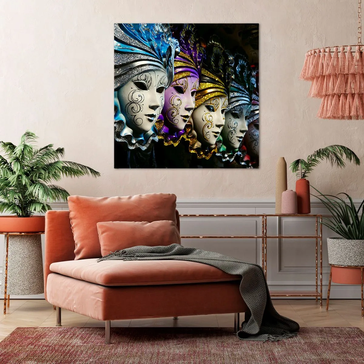 Obraz na płótnie - Tajemnica w złocie i w srebrze - 40x40 cm