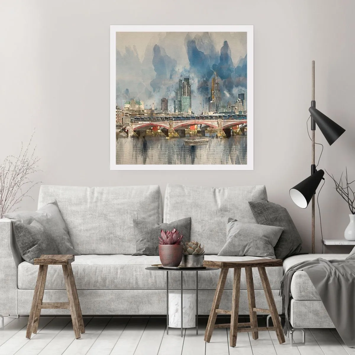 Plakat - Londyn w całej okazałości - 50x50 cm