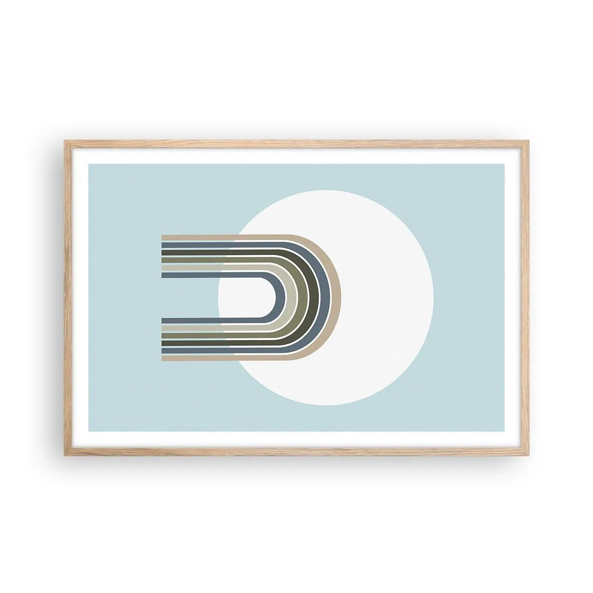 Plakat w ramie jasny dąb - Nieodparte przyciąganie - 91x61 cm