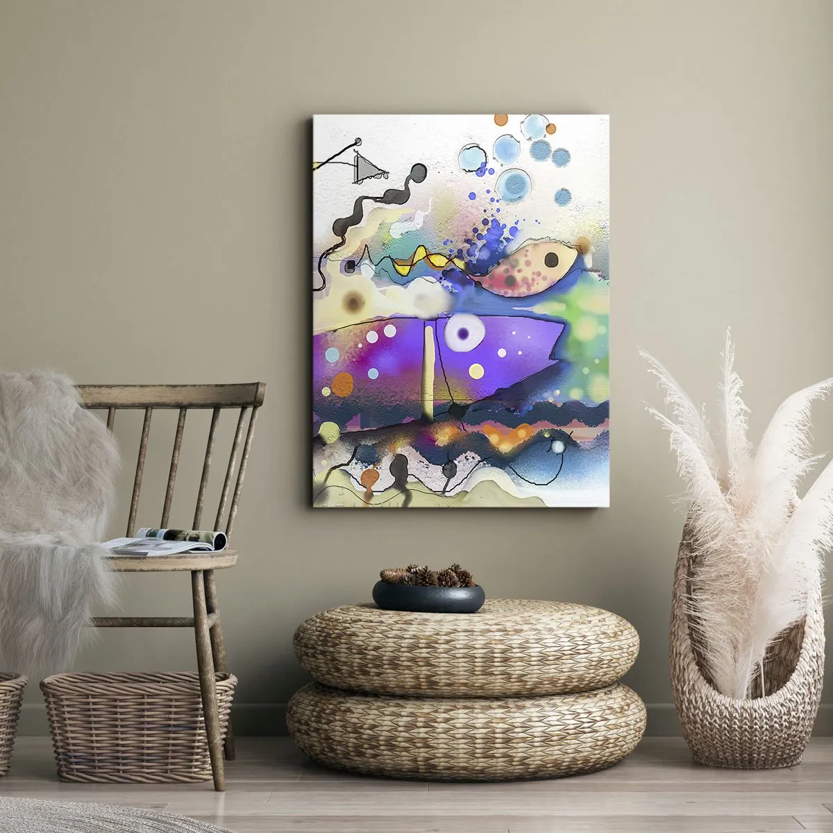 Obraz na płótnie - Brak słów! - 45x80 cm