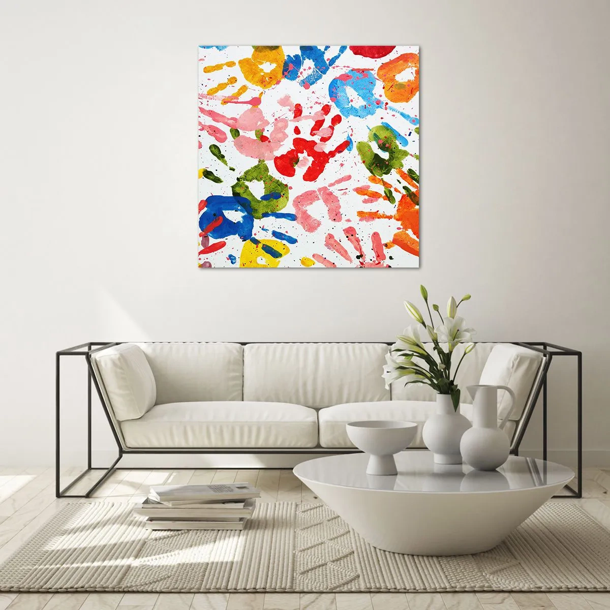 Obraz na szkle - Idź po śladach - 70x70 cm