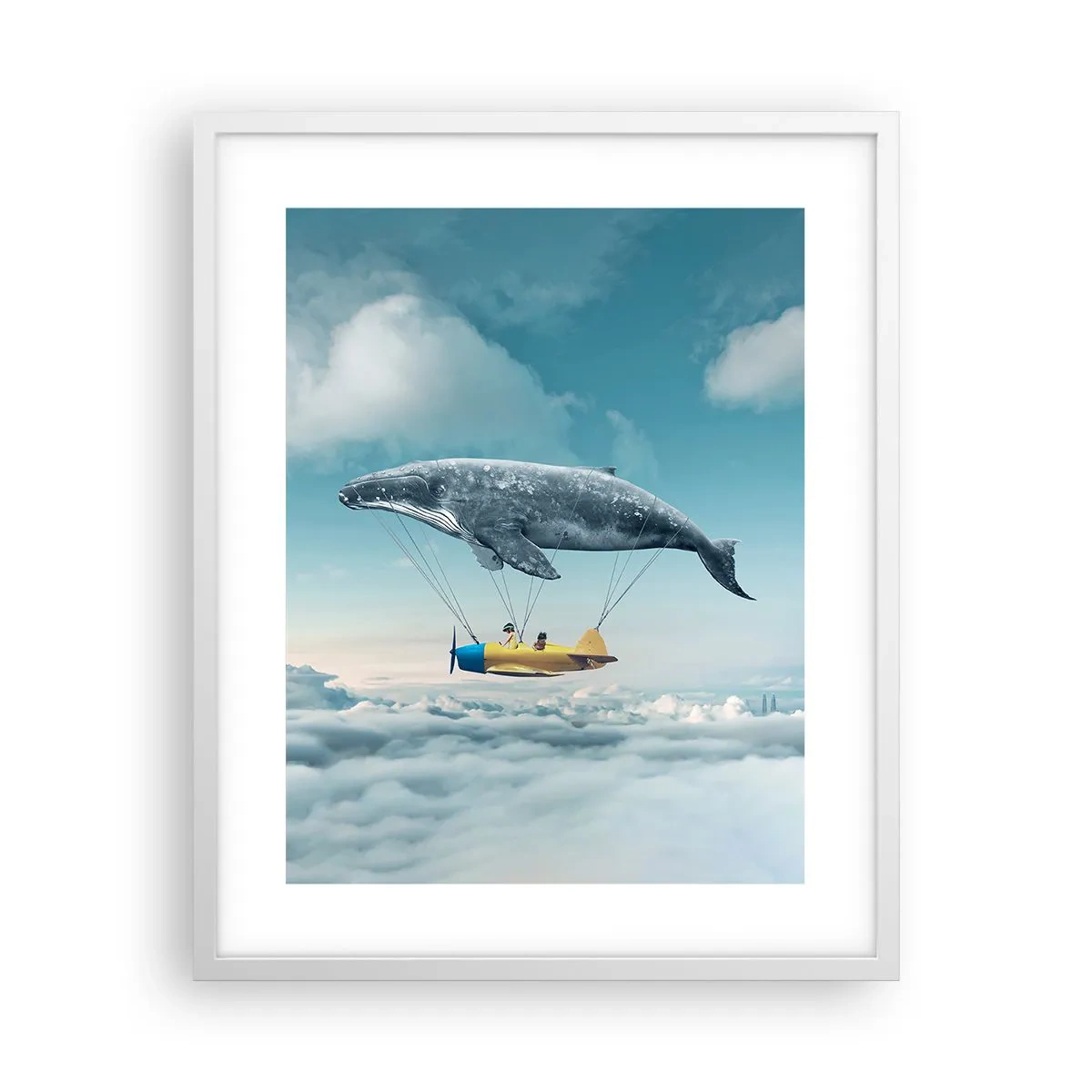 Plakat w białej ramie - Dlaczego nie? - 40x50 cm