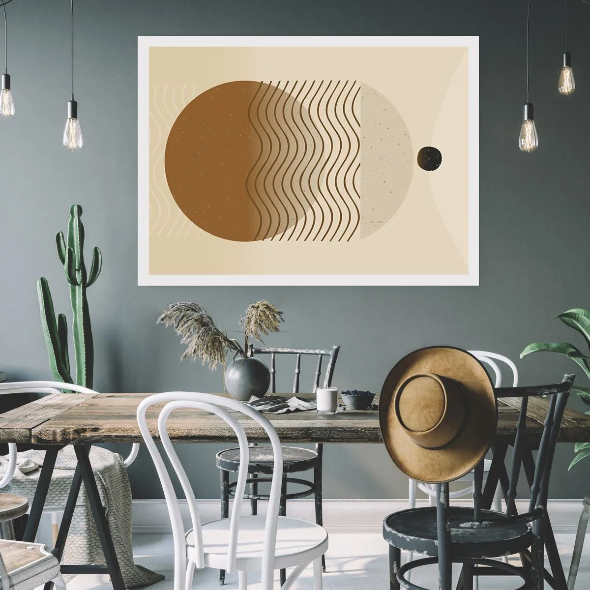 Plakat - O pochodzeniu figur geometrycznych - 40x30 cm