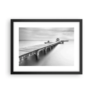 Plakat w czarnej ramie - W siną dal - 40x30 cm