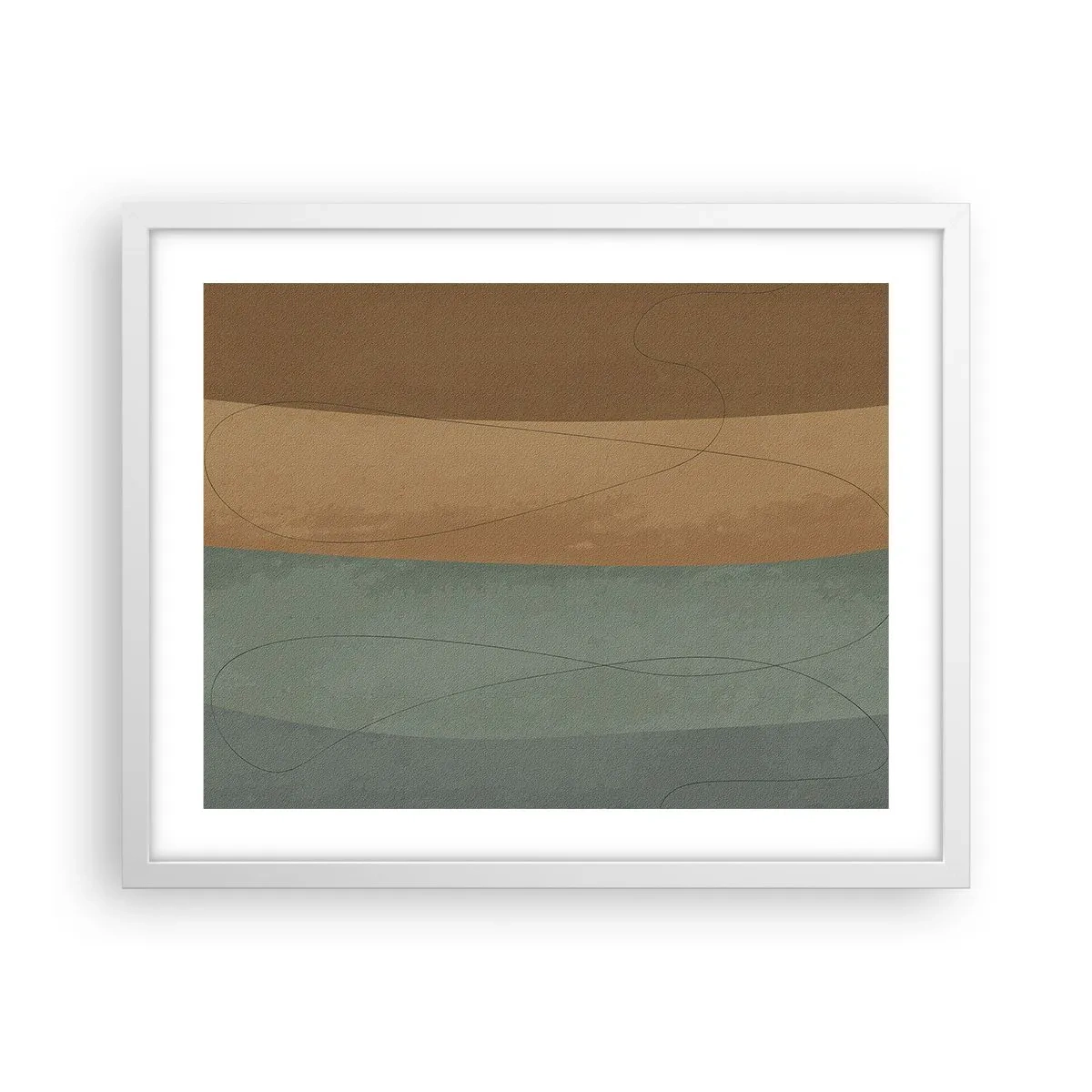 Plakat w białej ramie - Kompozycja horyzontalna - 50x40 cm