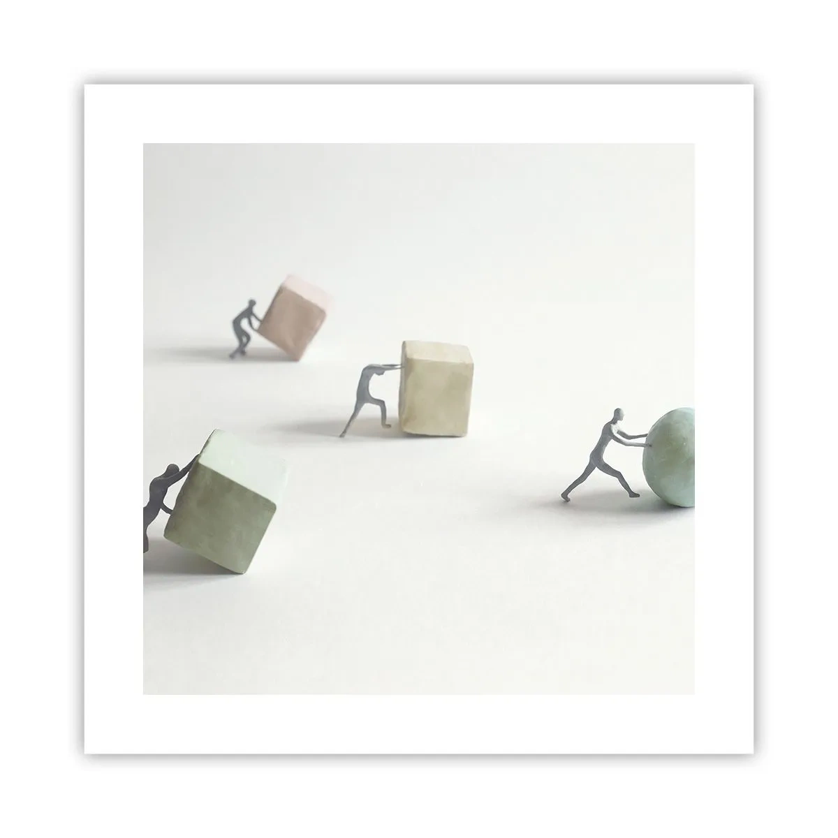 Plakat - Samo życie - 40x40 cm