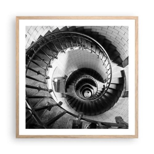 Plakat w ramie jasny dąb - Wyżej i wyżej - 60x60 cm