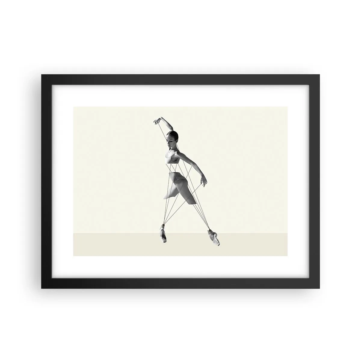 Plakat w czarnej ramie - W teatrze świata - 40x30 cm