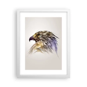 Plakat w białej ramie - Portret wojownika - 30x40 cm