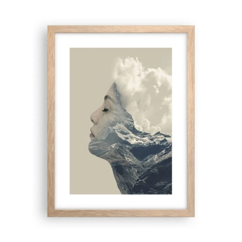 Plakat w ramie jasny dąb - Uroda żywiołów - 30x40 cm