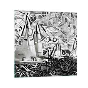 Obraz na szkle - Między falami - 30x30 cm