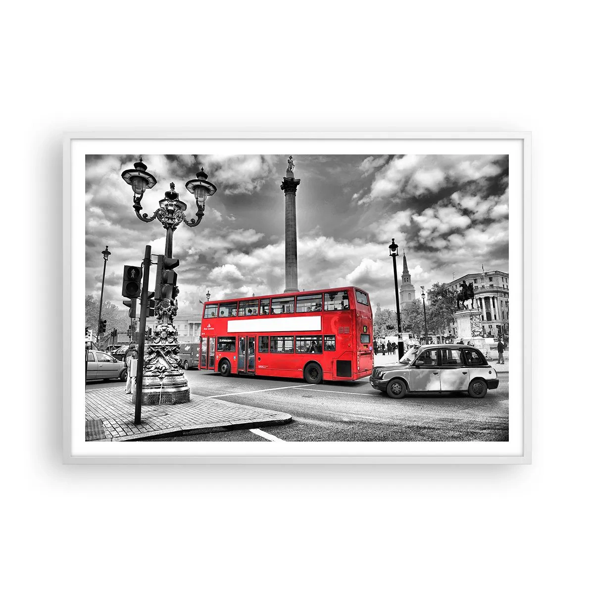 Plakat w białej ramie - Prawdziwy krwioobieg miasta - 100x70 cm