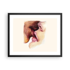 Plakat w czarnej ramie - Jak noc i dzień, ziemia i niebo - 50x40 cm