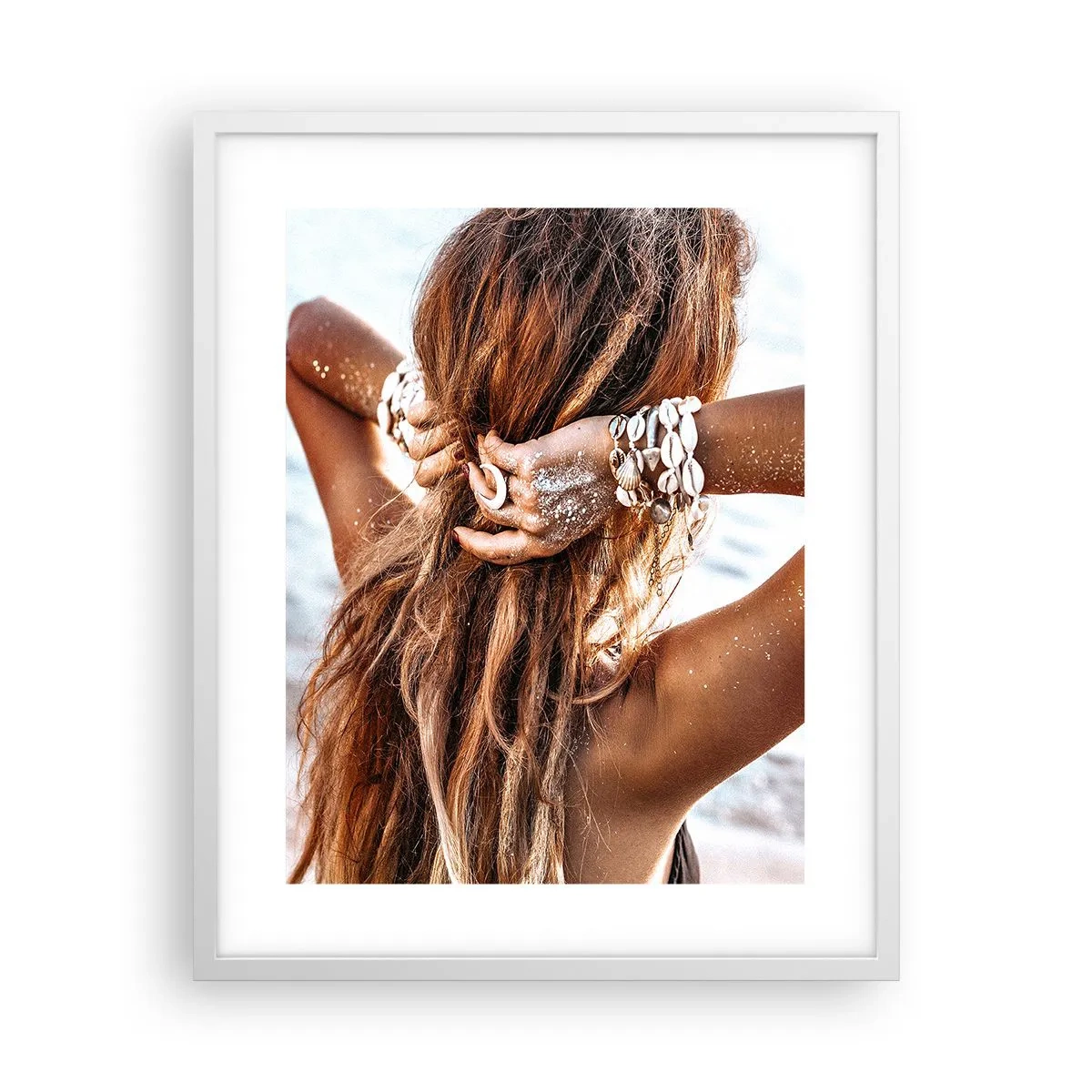 Plakat w białej ramie - Siostra wody i słońca - 40x50 cm