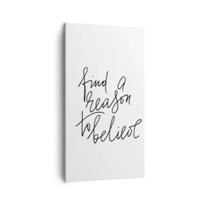 Obraz na płótnie - To możliwe - 45x80 cm