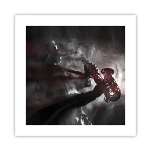 Plakat - W oparach jazzu - 40x40 cm