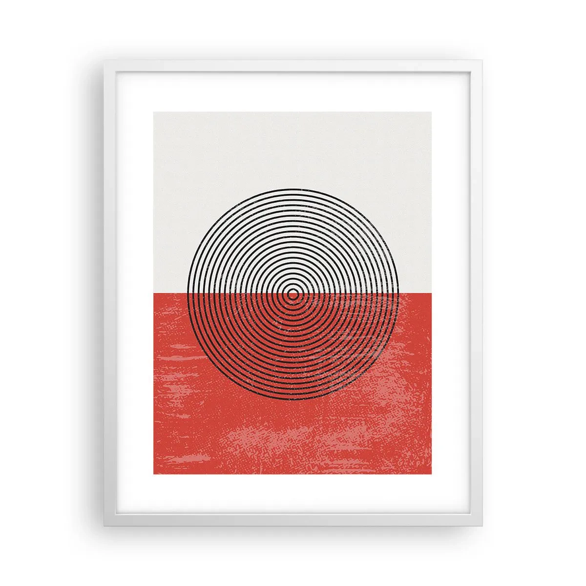 Plakat w białej ramie - W samo sedno - 40x50 cm