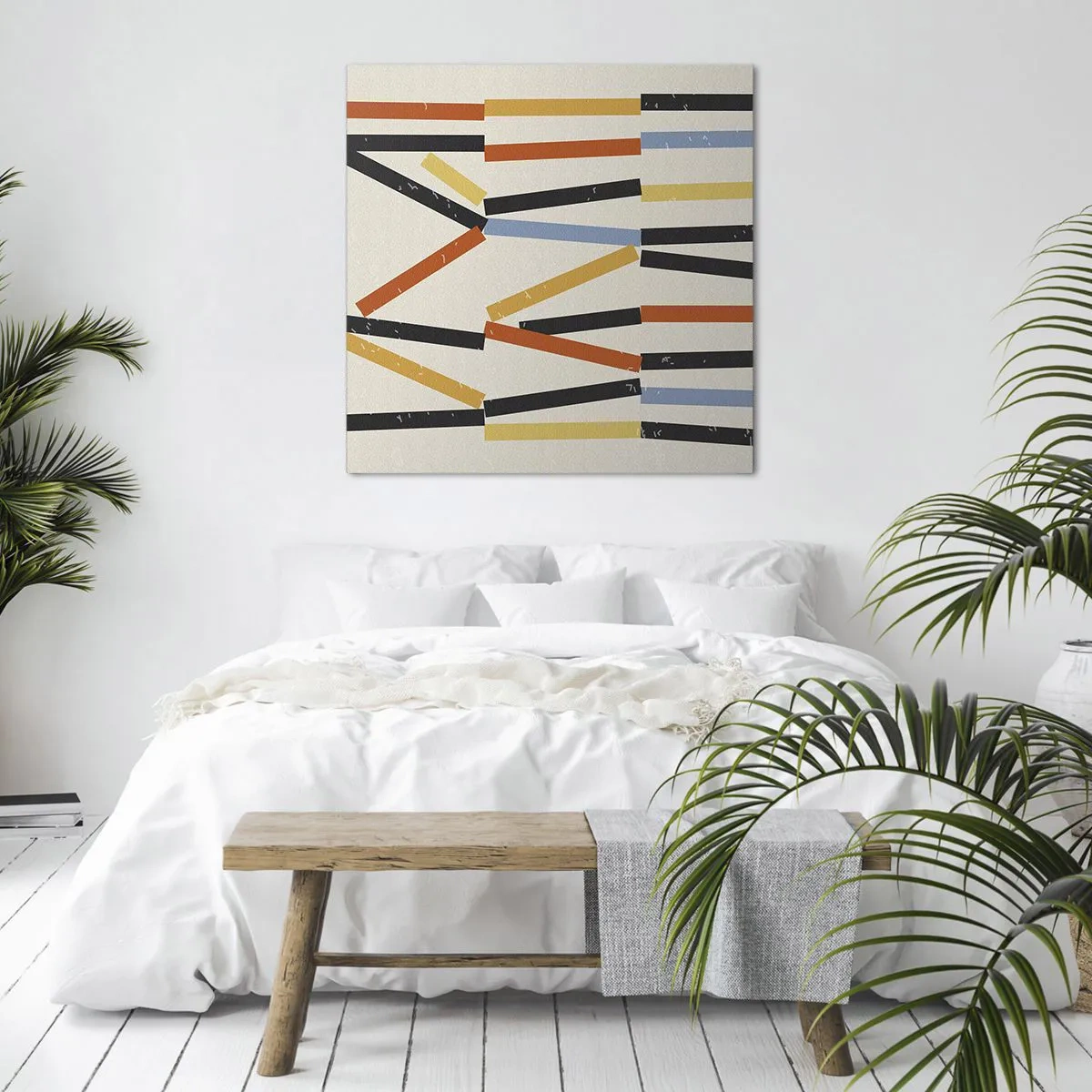 Obraz na płótnie - Kompozycja na poziomie - 30x30 cm