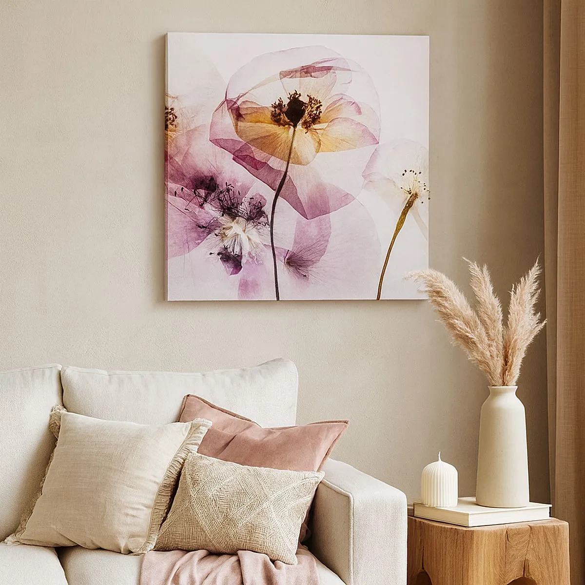 Obraz na płótnie - Kwiatów ciała przezrocze - 30x30 cm