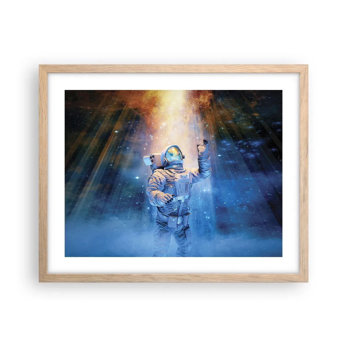 Plakat w ramie jasny dąb - Wreszcie u celu - 50x40 cm