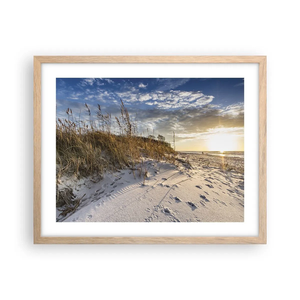 Plakat w ramie jasny dąb - Zaproszenie na spacer - 50x40 cm