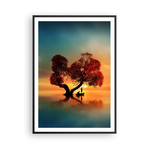 Plakat w czarnej ramie - Oddaleńcy i ciszyzna bezświata - 70x100 cm