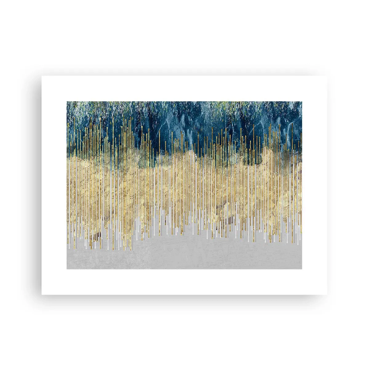 Plakat - Wyzłocona granica - 40x30 cm