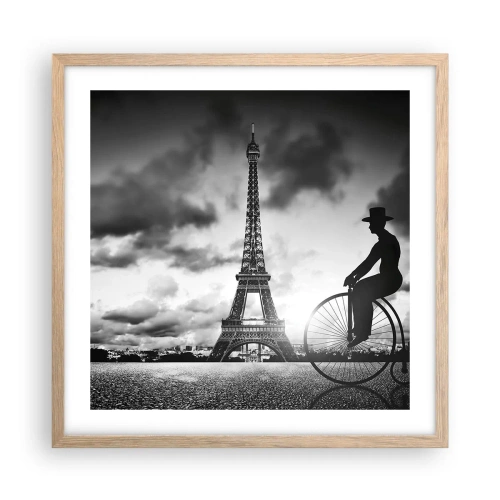 Plakat w ramie jasny dąb - Tęsknota do Belle Epoque - 50x50 cm
