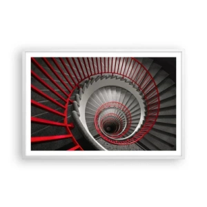 Plakat w białej ramie - Zabawy architektury - 91x61 cm
