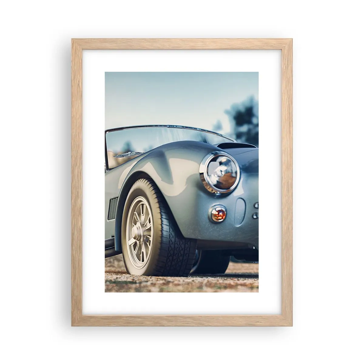 Plakat w ramie jasny dąb - Bo liczy się styl - 30x40 cm