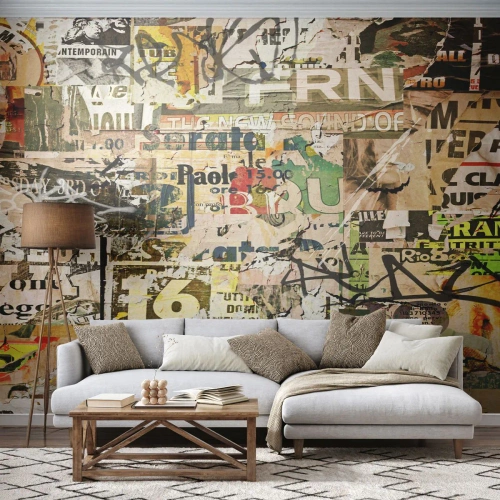 Fototapeta Samoprzylepna Deluxe Sticker - Oj, dzieje się… - Graffiti, Mural, Sztuka - 100x70 cm